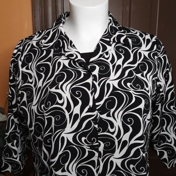 Notation Women Button Down Top Shirt Plus size 1X - Picture 3 of 12